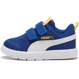 Pantofi sport copii Puma Courtflex V3 Mesh Inf Clyde Royal-puma W 39808605, 19, Albastru imagine