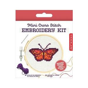 Mini kit de brodat: Fluture imagine