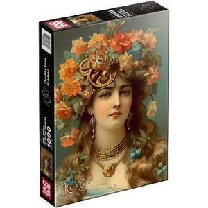 Puzzle 1000: Girl with Flower Crown imagine