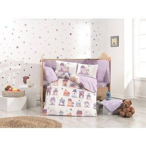 Lenjerie de pat pentru copii 4 piese, Felix - Purple, Hobby, Bumbac Poplin imagine