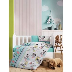 Lenjerie de pat pentru copii, Dalmaçyalı v2 - Mint, Cotton Box, Bumbac Ranforce imagine
