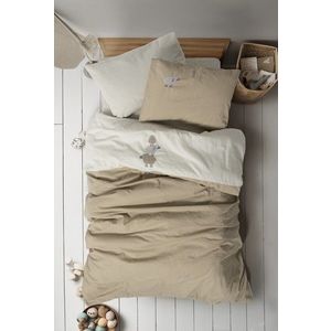 Lenjerie de pat pentru copii, Lamp - Beige, Cotton Box, Bumbac imagine
