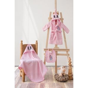 Set de baie pentru bebeluși, Cotton Box, Unicorn, Bumbac, Roz imagine