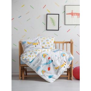 Lenjerie de pat pentru copii, Sky - Blue, Cotton Box, Bumbac imagine