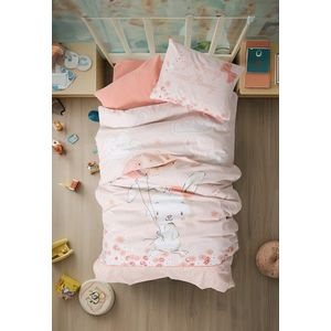 Lenjerie de pat pentru copii, Rapeti - Salmon, Cotton Box, Bumbac Ranforce imagine