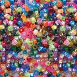 Margele din plastic Litere imagine