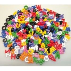 Margele din plastic Litere 500g imagine
