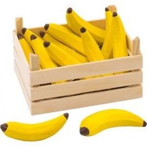 Banane din lemn in ladita imagine