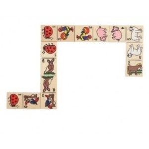 Domino Animale in cutie de lemn imagine