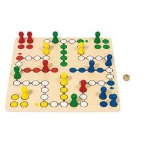Joc din lemn Ludo Gigant imagine