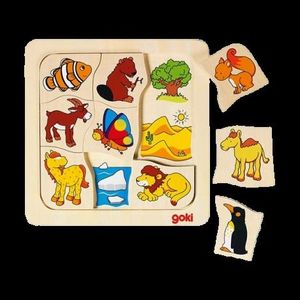 Joc puzzle de asociere Casutele animalelor 2 imagine