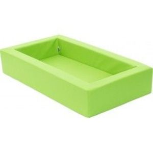 Patut pentru cresa, verde deschis, 140 x 75 x 25 cm, din spuma, cu saltea 8 cm grosime inclusa imagine
