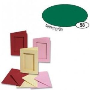 Set 5 felicitari decupaj dreptunghi Verde imagine
