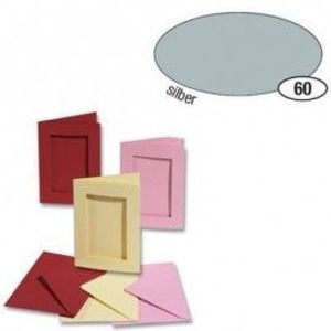 Set 5 felicitari decupaj dreptunghi Argintiu imagine