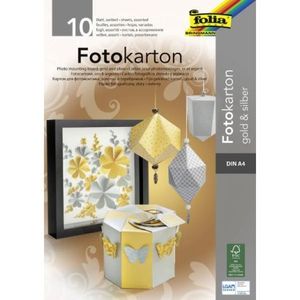 Carton A4 auriu si argintiu 300 imagine