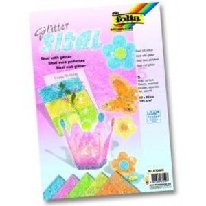 Sisal colorat pastel glitter 5 imagine