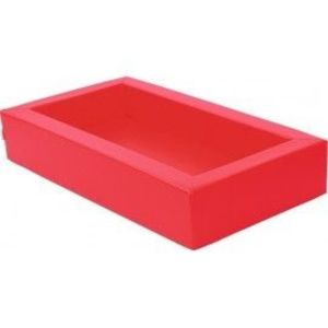 Patut pentru cresa, rosu, 140 x 75 x 25 cm, din spuma, cu saltea 8 cm grosime inclusa imagine
