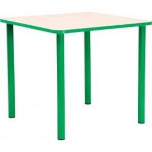 Masa gradinita Bambino - Patrata - Cant colorat, marimea 0 - Verde imagine