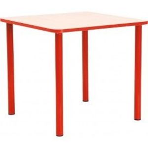 Masa prescolari - Bambino - Patrata - Cant colorat - marimea 3 - Rosu imagine