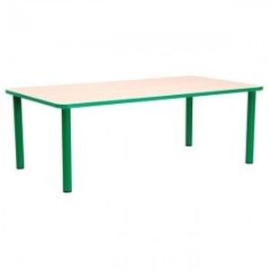 Masa prescolari - Bambino - Dreptunghiulara - Cant colorat - marimea 3 - Verde imagine
