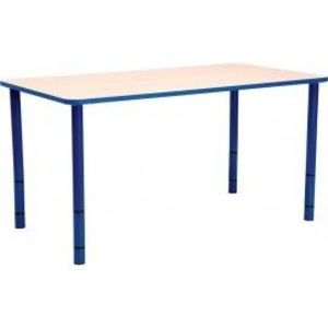 Masa gradinita Bambino - Dreptunghiulara - Cant colorat - Inaltime reglabila - marimea 0-3 – Albastru imagine
