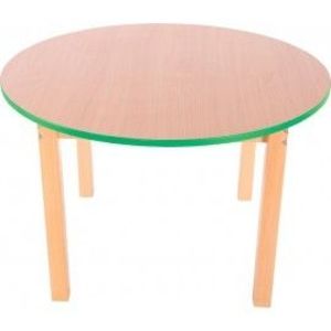 Blat masa - Rotund - Cant Colorat - Verde imagine