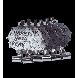 Suflatoare Happy New Year argintie imagine