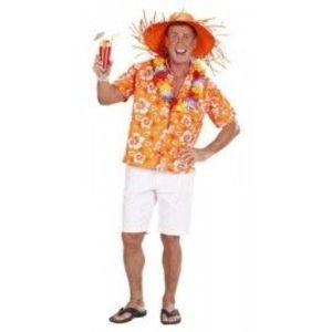Bluza hawaii portocalie imagine