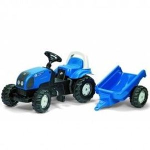 Tractor cu pedale Rolly Toys Kid Landini cu remorca imagine