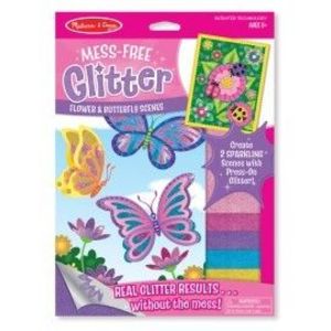 Set creatie cu sclipici Fluturi si flori imagine