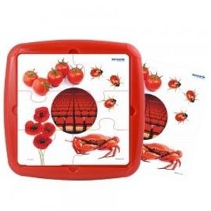 Puzzle Culoarea rosie imagine