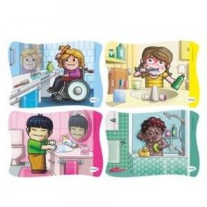 Set 4 puzzle Igiena imagine