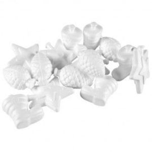 Set 15 figurine polistiren Craciun imagine