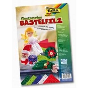 Set 5 coli fetru perforat Craciun imagine