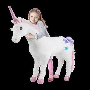 Unicorn gigant din plus, 114 cm, Melissa&Doug 8801 imagine