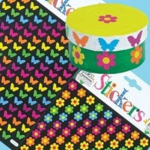 Set 500 autocolante fluturi si flori - Baker Ross imagine