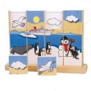 Puzzle vertical Pinguinii imagine