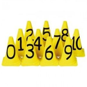 Set 10 Conuri cu numere imagine