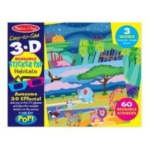 Set abtibilduri reutilizabile 3D Habitate imagine