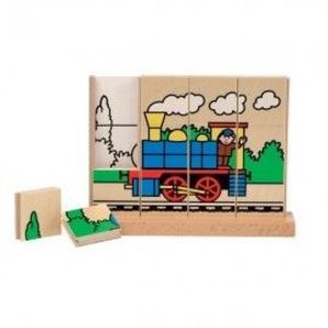 Puzzle vertical Trenul imagine