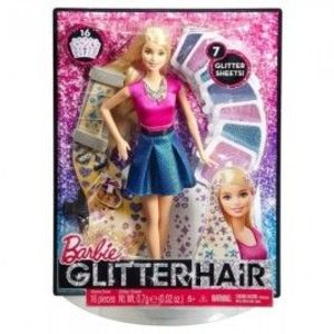 Papusa Barbie cu par stralucitor imagine