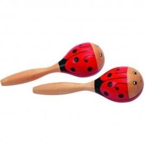 Instrument muzical - Maracas dublu - Buburuza imagine