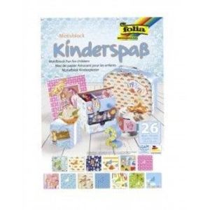 Set carton si hartie imprimata Kids imagine