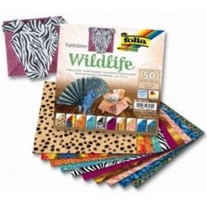 Hartie origami 50 coli 15x15 Viata salbatica imagine