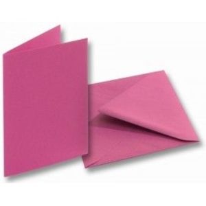 Set 5 felicitari cu plic si insert roz imagine