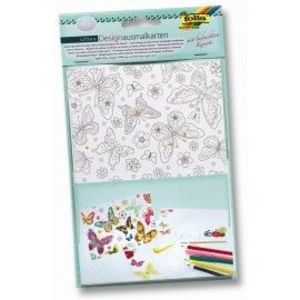 Set 4 felicitari de colorat cu plic Air-Dance imagine