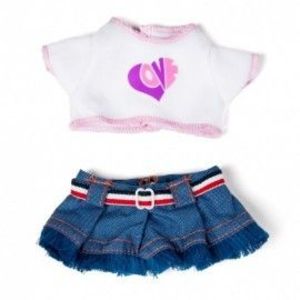 Set fusta si bluza papusi 21 cm Miniland imagine