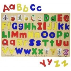 Puzzle Alfabet litere mari si mici - Melissa and Doug imagine