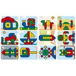 Set Scolar 12 modele Superpegs 2 - Miniland imagine