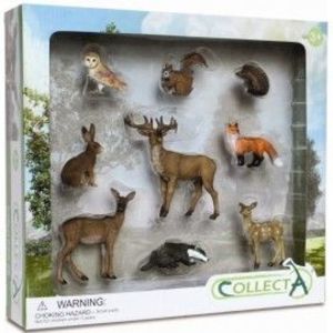 Set 9 figurine animale de padure imagine